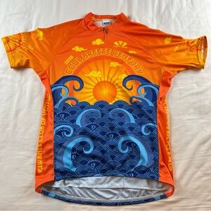 Voler Cool Breeze Century Cycling Jersey XL 2008 Sun Wave Club Raglan READ